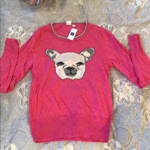 NWT French bulldog woolen sweater